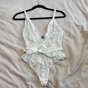 Cosabella White Lace Teddy